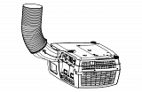 Экологичный вентиляционный комплект Barco F32/F35/CN/CR Environmental Exhaust Kit, black