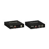 Передатчик-энкодер DVI, USB2.0 и KVM over IP, сжатие JPEG2000, с PoE MuxLab 500771-TX