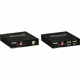 Приемник-декодер KVM и HDMI over IP, сжатие JPEG2000, с PoE MuxLab 500770-RX