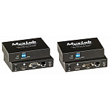 Приемник-декодер HDMI / RS232 over IP с PoE, сжатие MJPEG, с функцией видеостены MuxLab 500754-RX